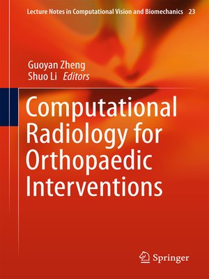 cover image of Computational Radiology for Orthopaedic Interventions